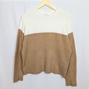 J. Crew Colorblock Sweater Extra-Soft Yarn